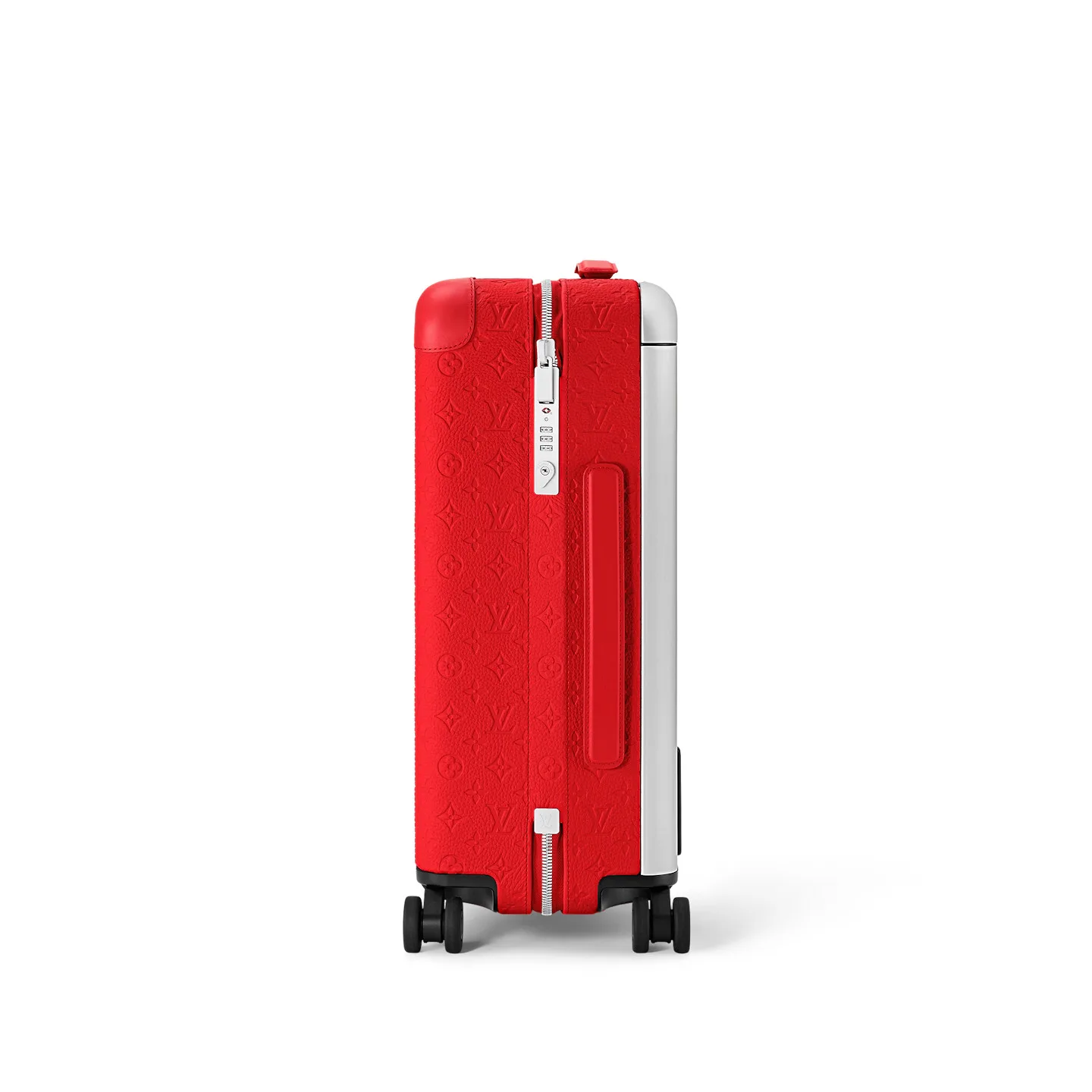 Louis Vuitton Horizon 55 Suitcase / Red Silver Hardware - Image 4