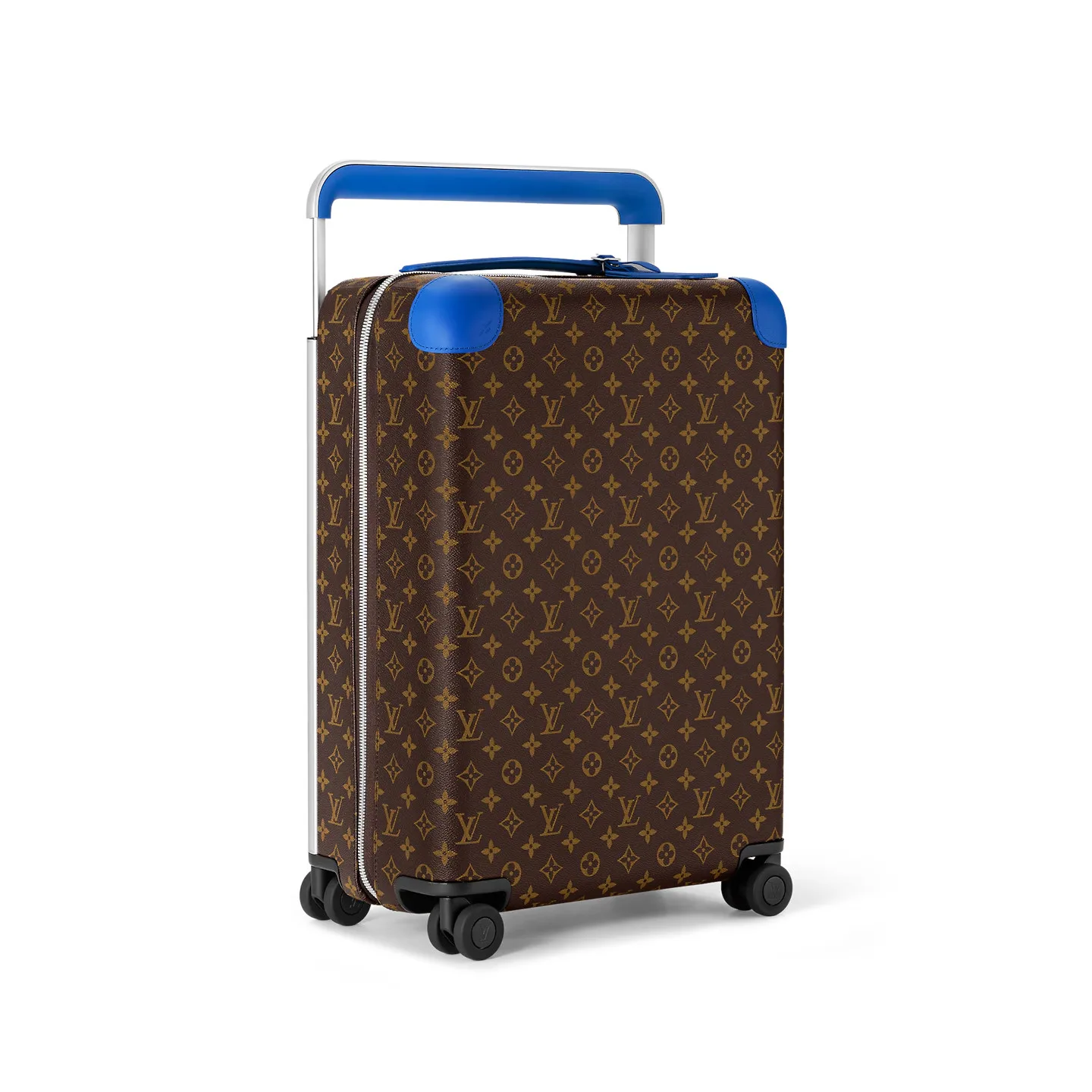 Alternative view of Louis Vuitton Horizon 55 Suitcase / Brown/ Blue Silver Hardware