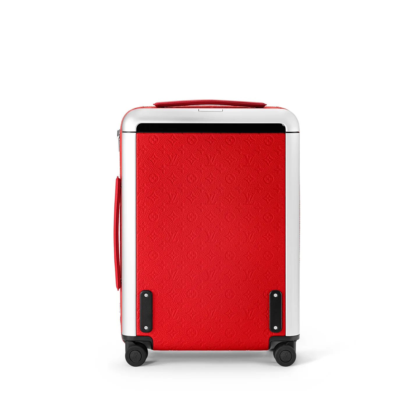 Louis Vuitton Horizon 55 Suitcase / Red Silver Hardware - Image 3