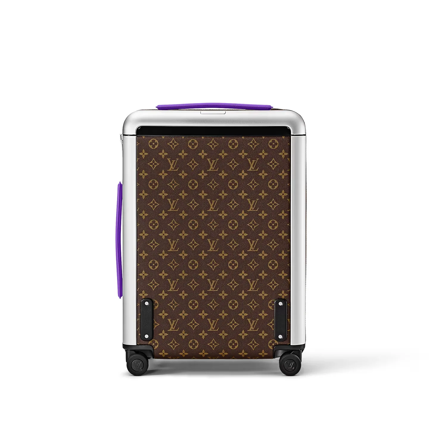 Louis Vuitton Horizon 55 Suitcase / Brown/ Violet Silver Hardware - Image 4