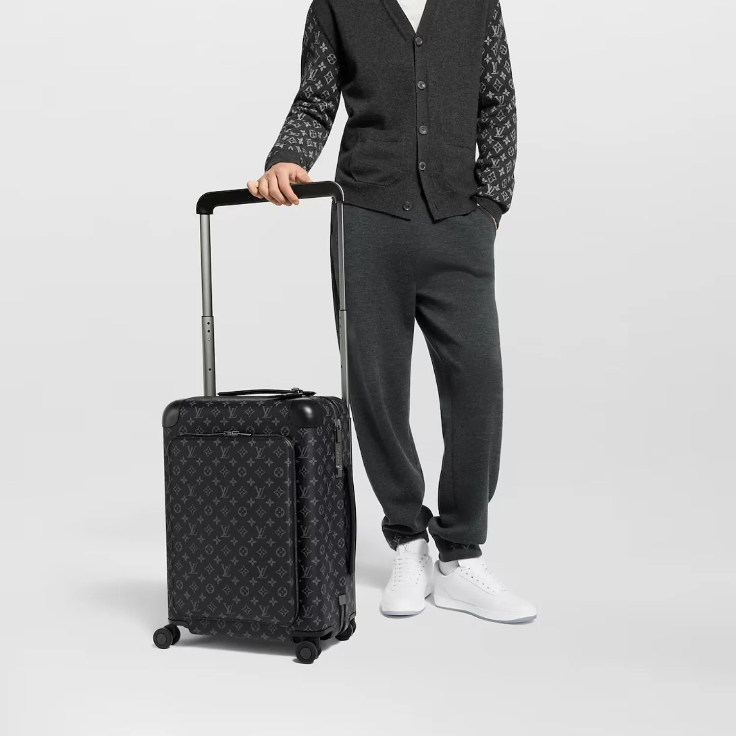Alternative view of Louis Vuitton Horizon Business Suitcase / Black Silver Hardware