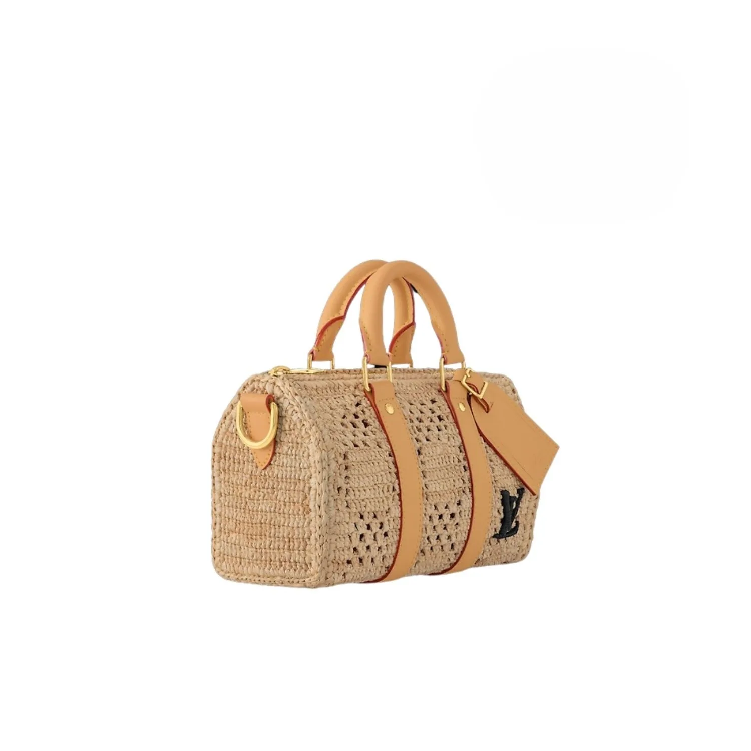 Louis Vuitton Keepall Bandouliere 25 Travel Bag / Natural Beige Gold Hardware - Image 5