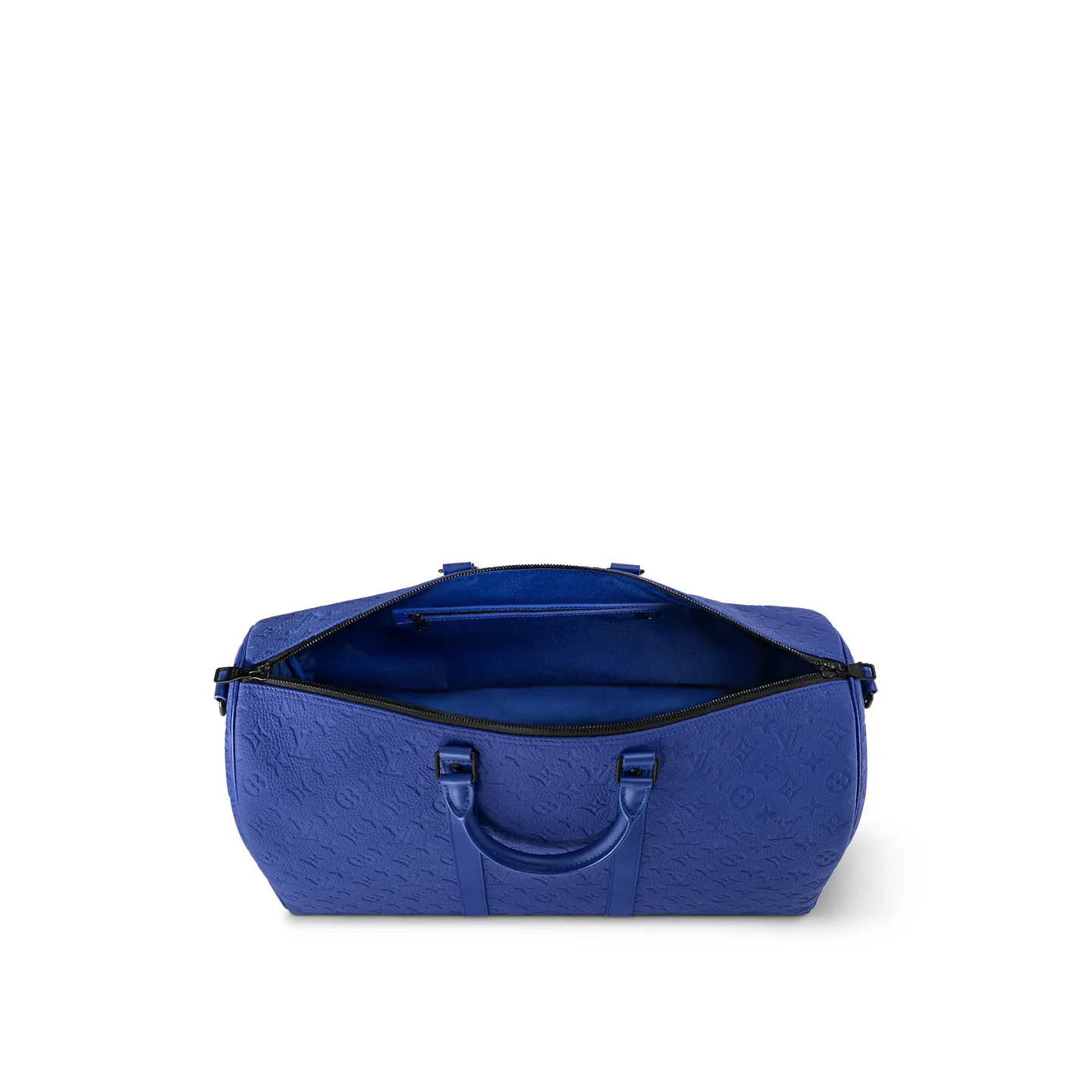Louis Vuitton Keepall Bandouliere 50 Travel Bag / Racing Blue Black Hardware - Image 5