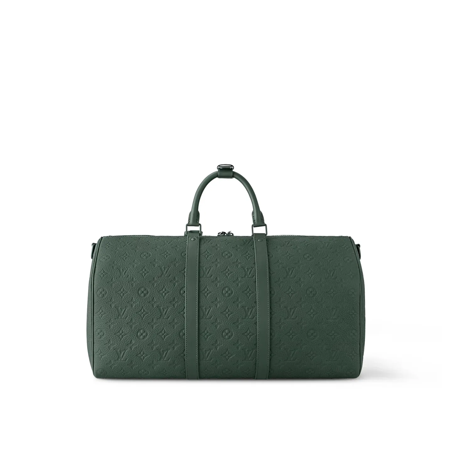Louis Vuitton Keepall Bandouliere 50 Travel Bag / Green Matte Green Hardware - Image 6