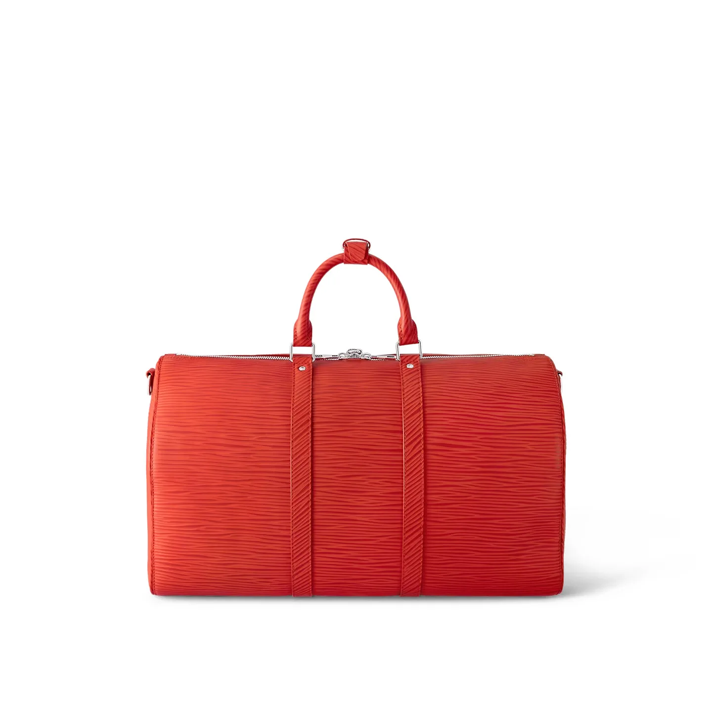 Louis Vuitton Keepall Bandouliere 50 Travel Bag / Red Palladium Hardware - Image 6