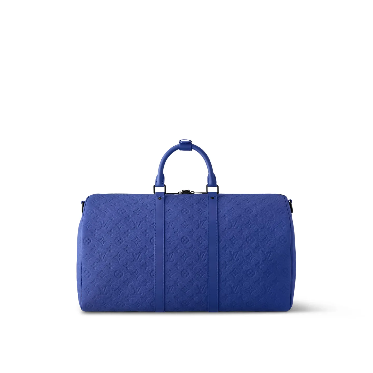 Louis Vuitton Keepall Bandouliere 50 Travel Bag / Racing Blue Black Hardware - Image 4