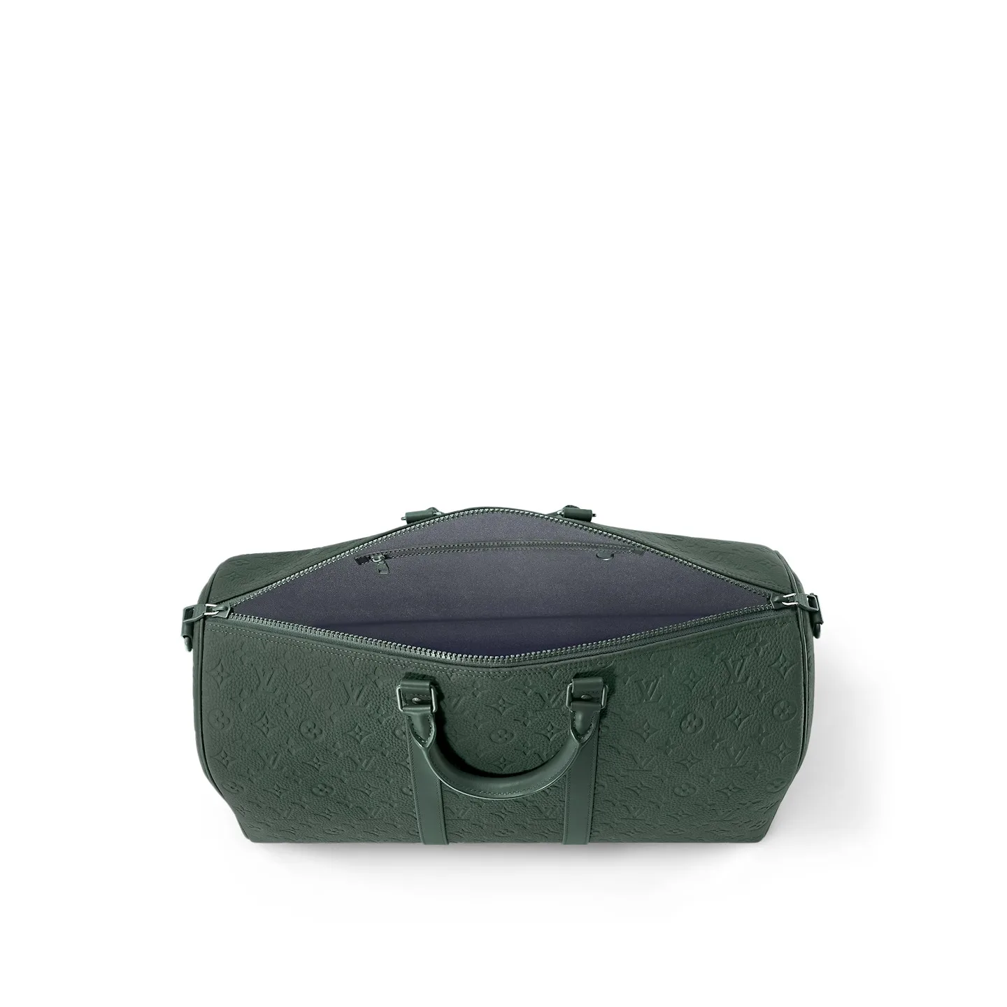 Louis Vuitton Keepall Bandouliere 50 Travel Bag / Green Matte Green Hardware - Image 5