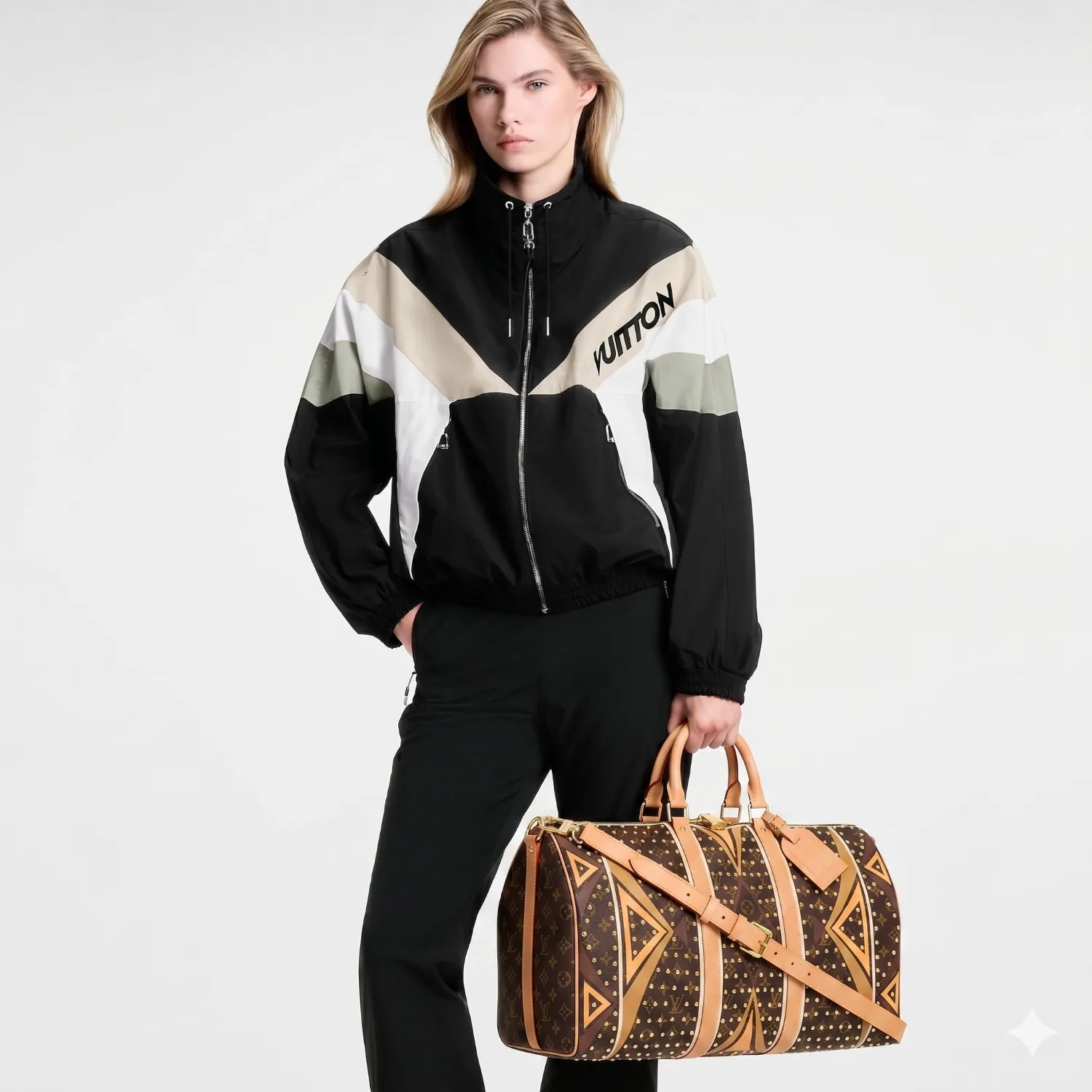 Louis Vuitton Keepall Bandouliere 50 Travel Bag / Brown Gold Hardware - Image 2