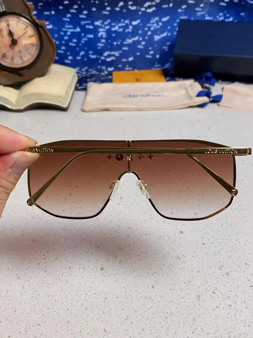 Louis Vuitton LV Golden Mask Sunglasses Brown - Image 5