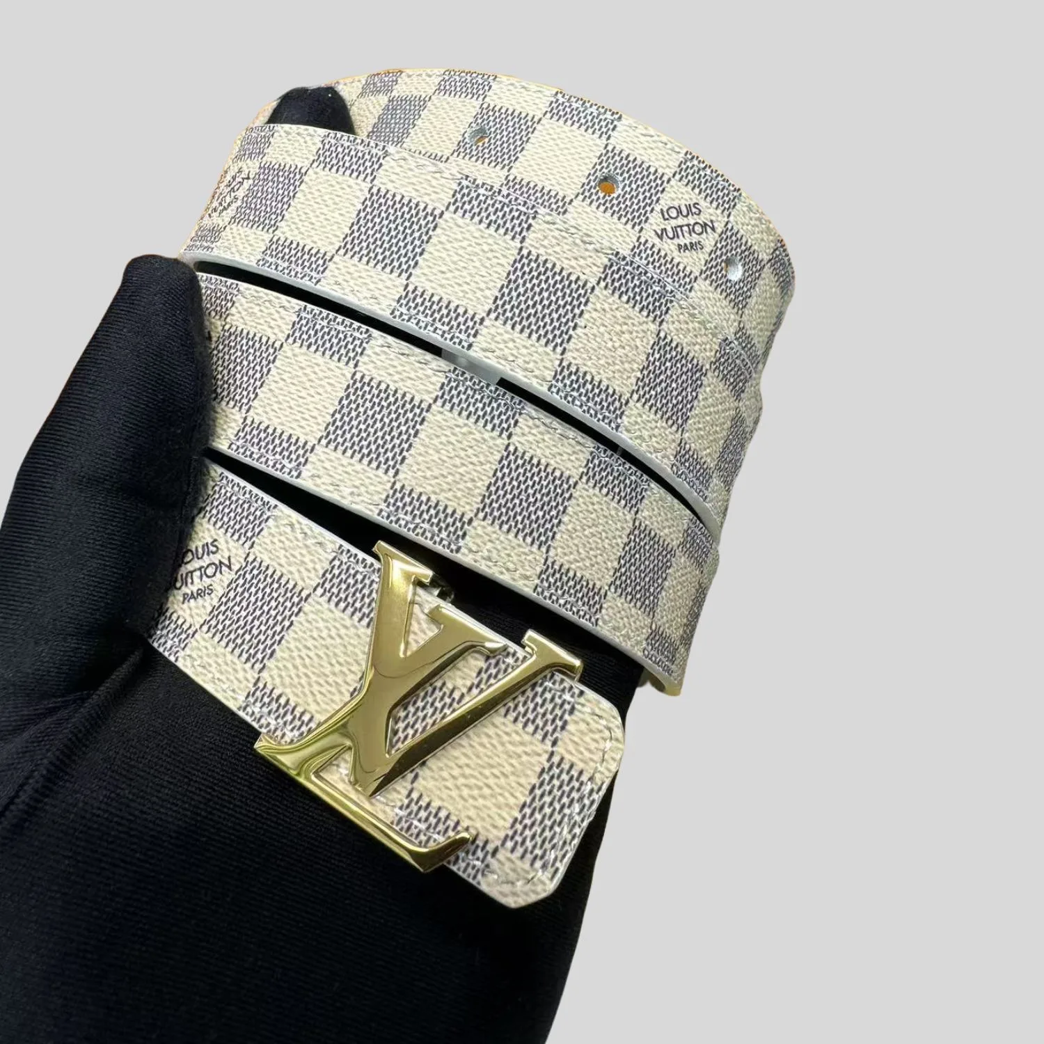 Louis Vuitton LV Initiales Reversible Belt Damier Azur Canvas, LV Women - Image 4