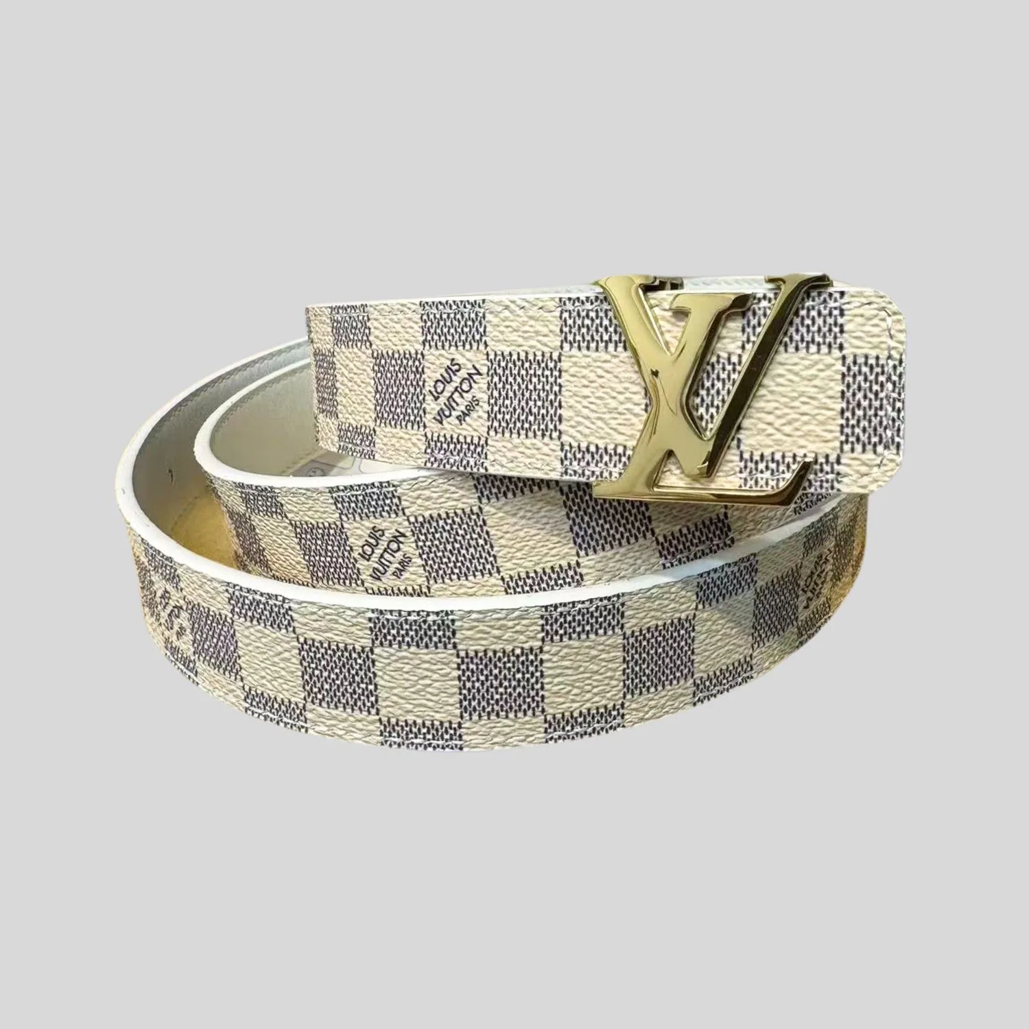 Louis Vuitton LV Initiales Reversible Belt Damier Azur Canvas, LV Women - Image 2
