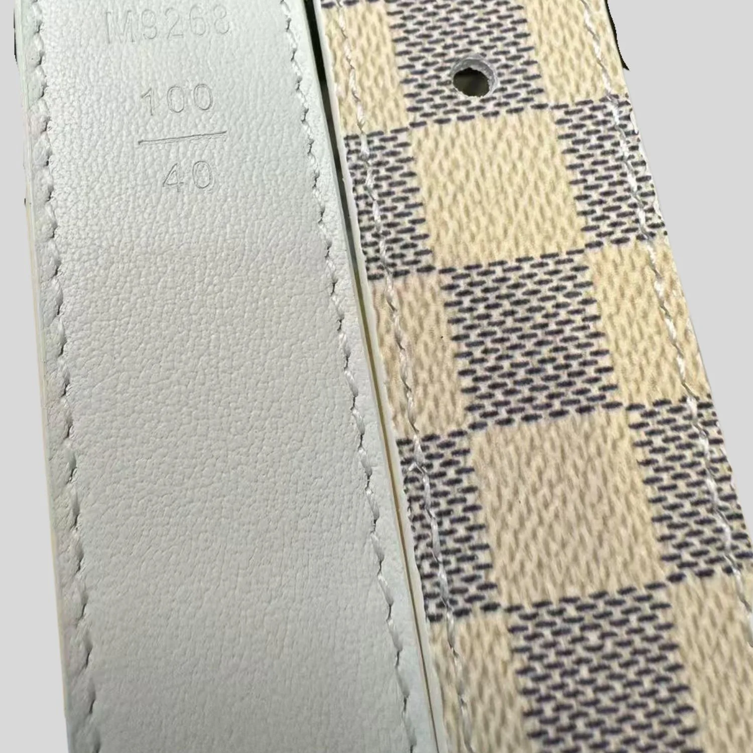 Louis Vuitton LV Initiales Reversible Belt Damier Azur Canvas, LV Women - Image 3