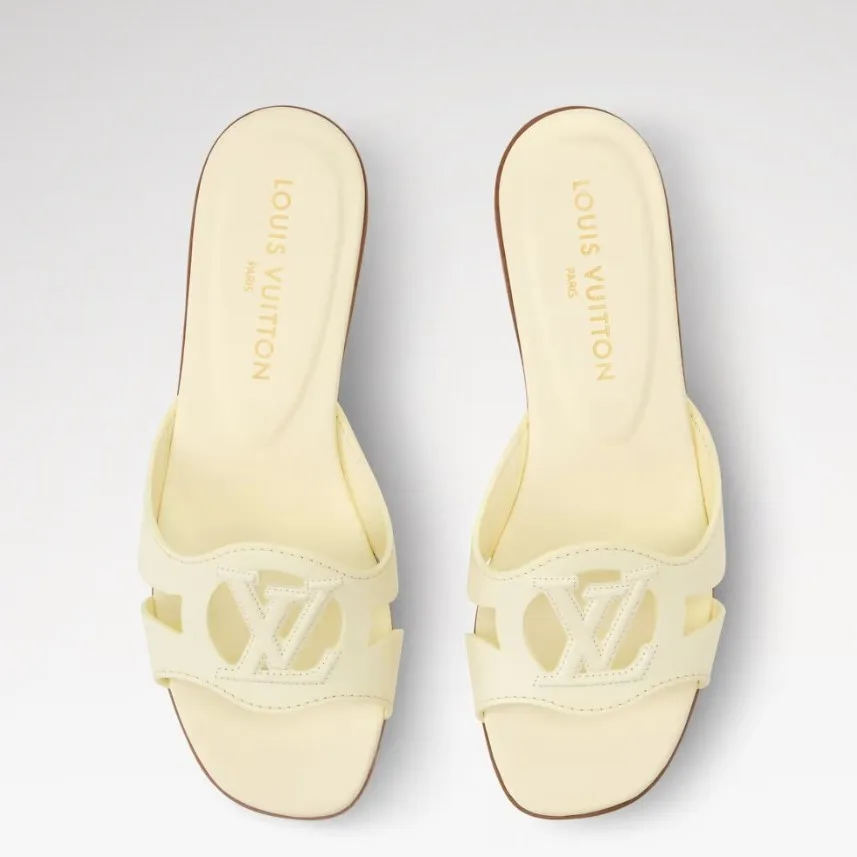 Louis Vuitton LV Isola Flat Mules Yellow 1AK1XP - Image 4