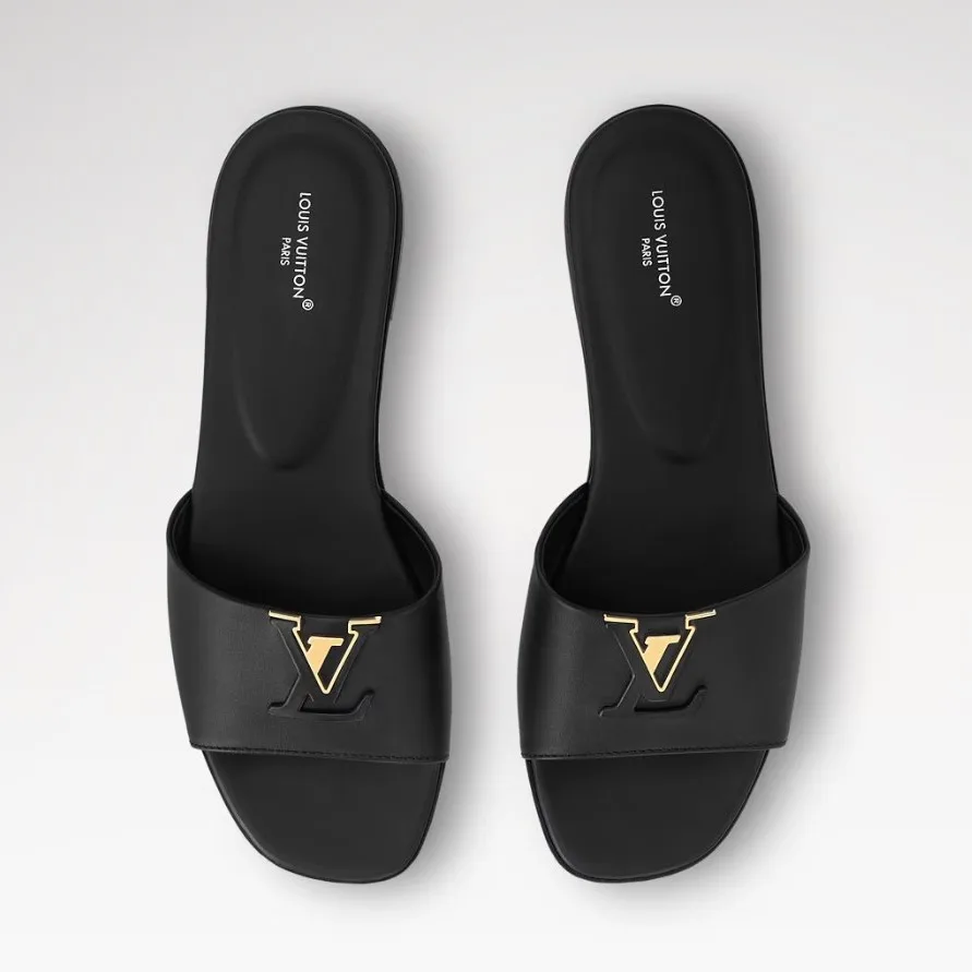 Louis Vuitton LV Mare Flat Mules Black 1ACTME - Image 5