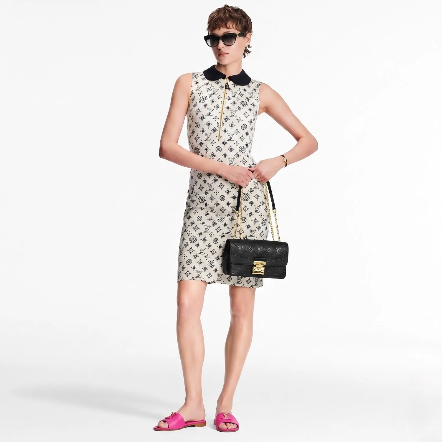 Alternative view of Louis Vuitton LV Mare Flat Mules Fuchsia 1AK1V1