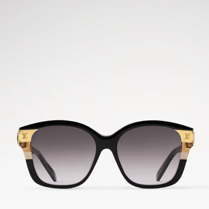 Louis Vuitton LV Petit Soupcon Square Sunglasses Black - Image 5
