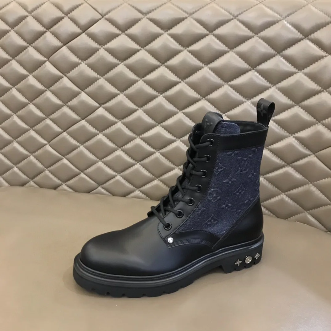 Louis Vuitton LV Ranger Ankle Boots Monogram Flower Black 1AANTF - Image 6