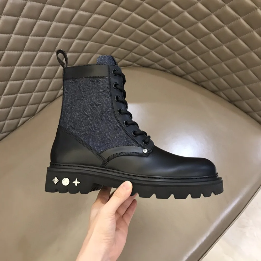Louis Vuitton LV Ranger Ankle Boots Monogram Flower Black 1AANTF - Image 7