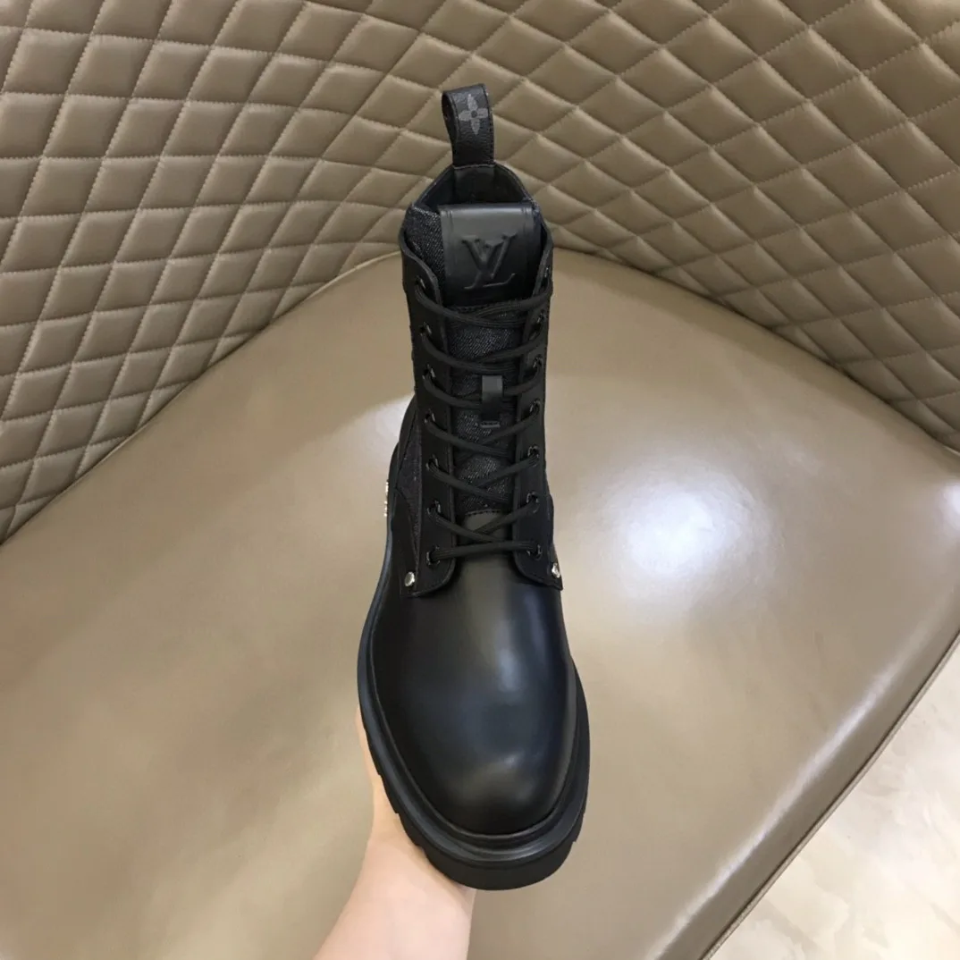 Louis Vuitton LV Ranger Ankle Boots Monogram Flower Black 1AANTF - Image 8