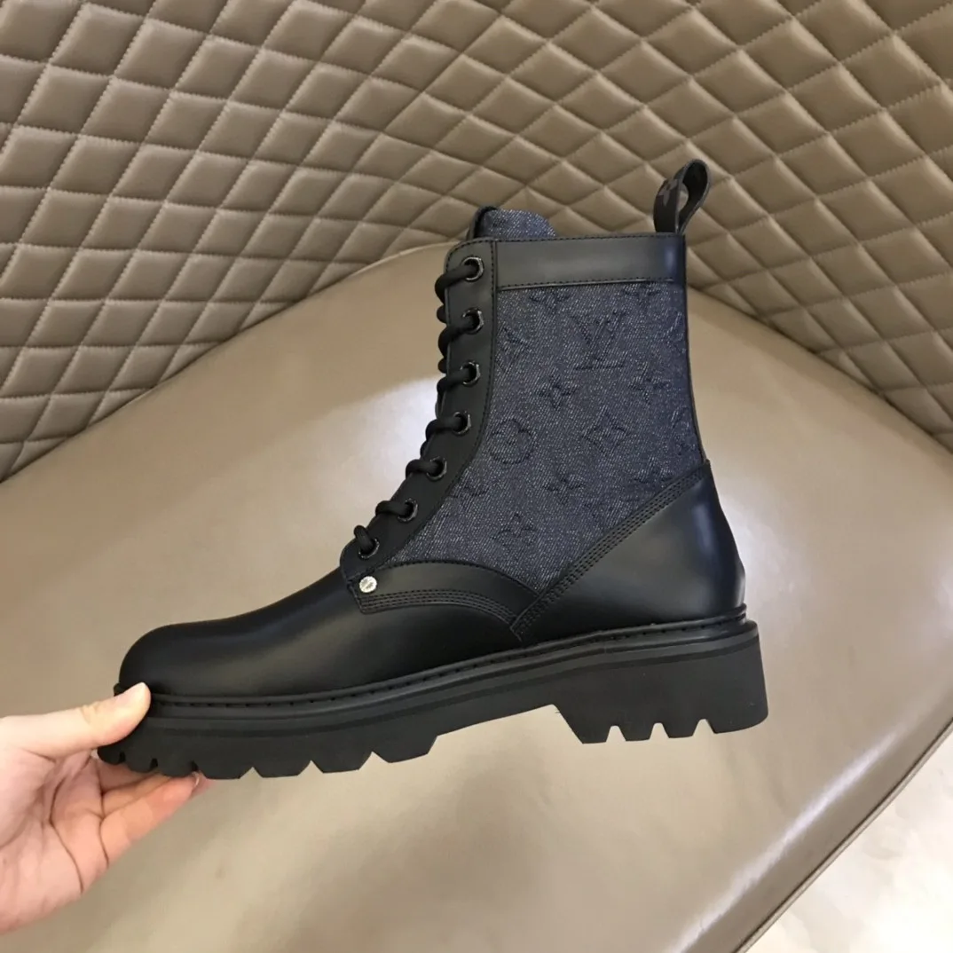 Louis Vuitton LV Ranger Ankle Boots Monogram Flower Black 1AANTF - Image 9