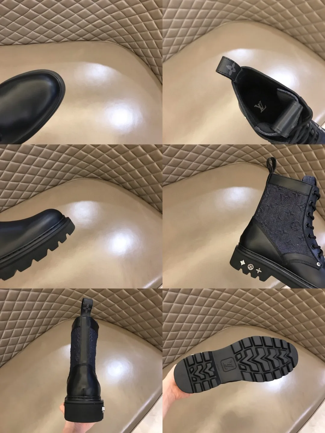 Louis Vuitton LV Ranger Ankle Boots Monogram Flower Black 1AANTF - Image 10