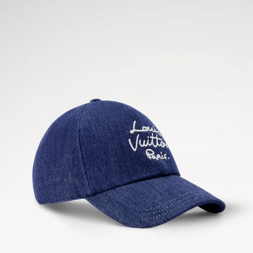 Alternative view of Louis Vuitton LV Script Cap Denim Blue