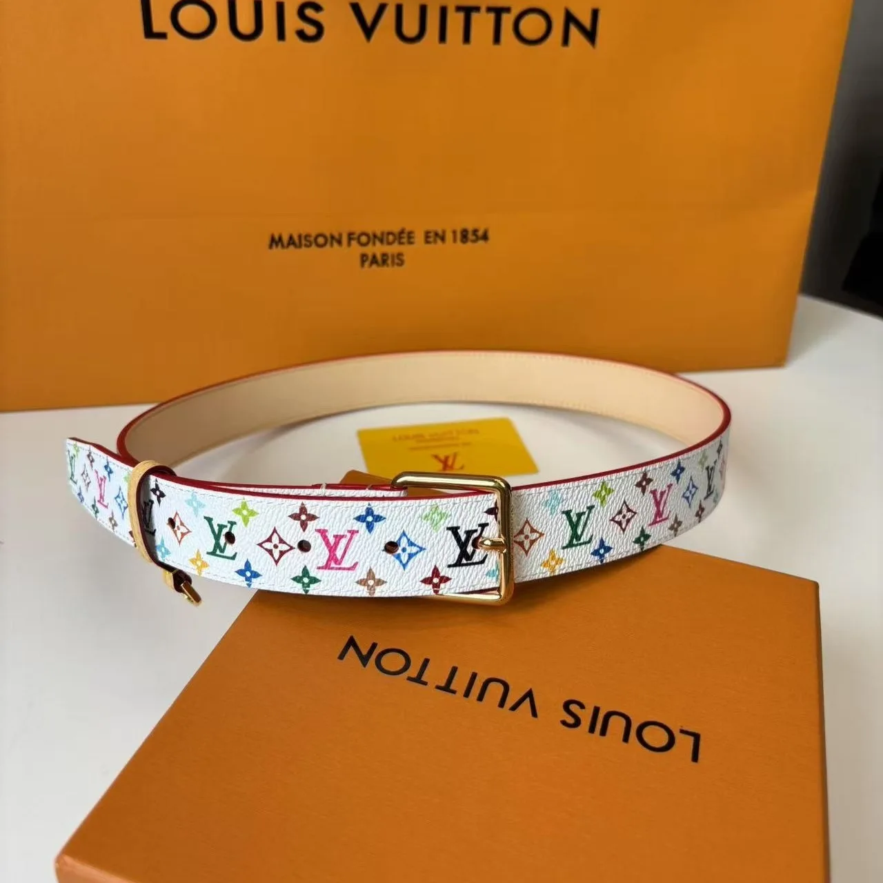 Louis Vuitton LV x TM LV D-Ring Belt Blanc - Image 3