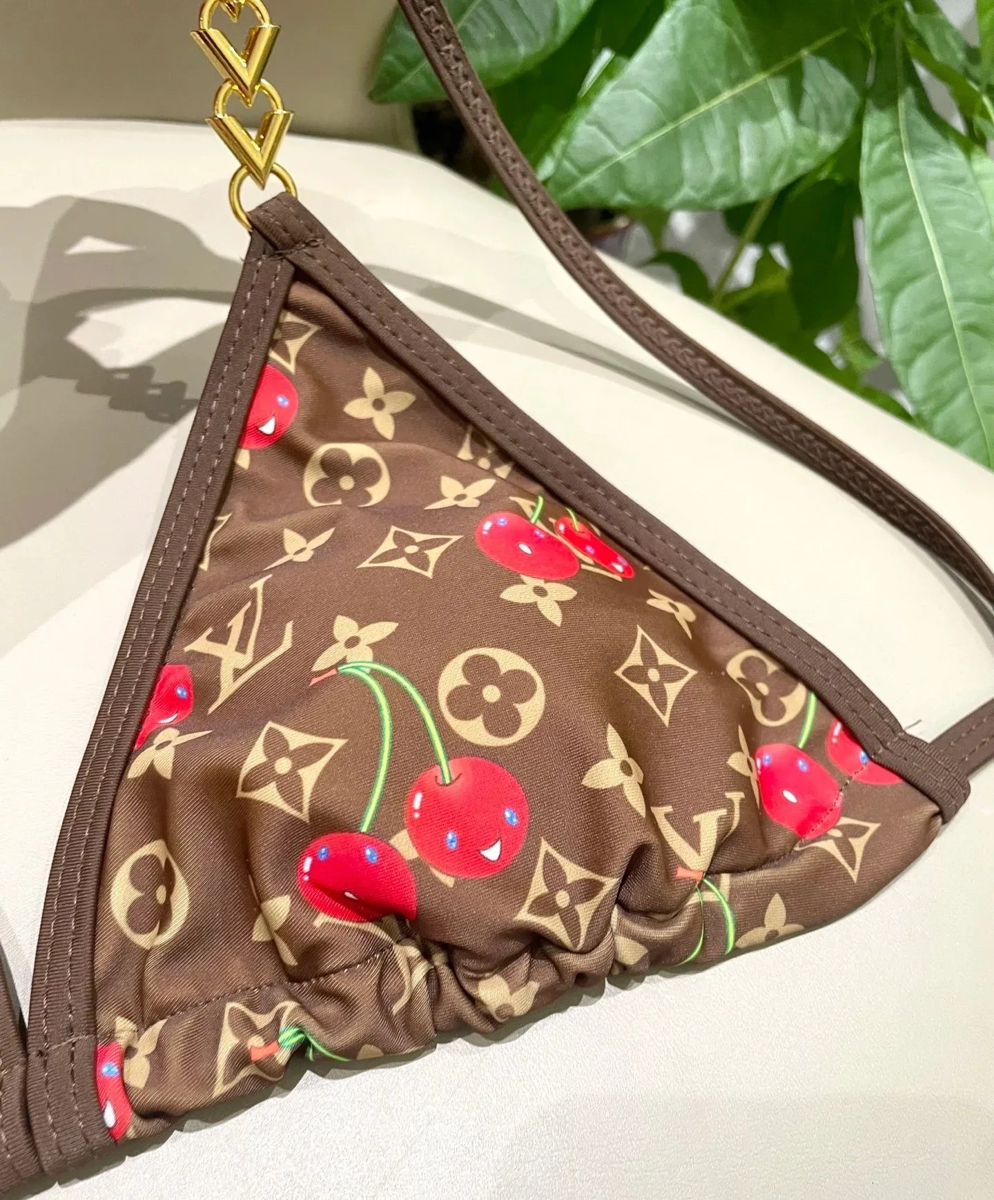 Louis Vuitton LV x TM Cherry Bikini Brown Monogram Cerises - Image 7