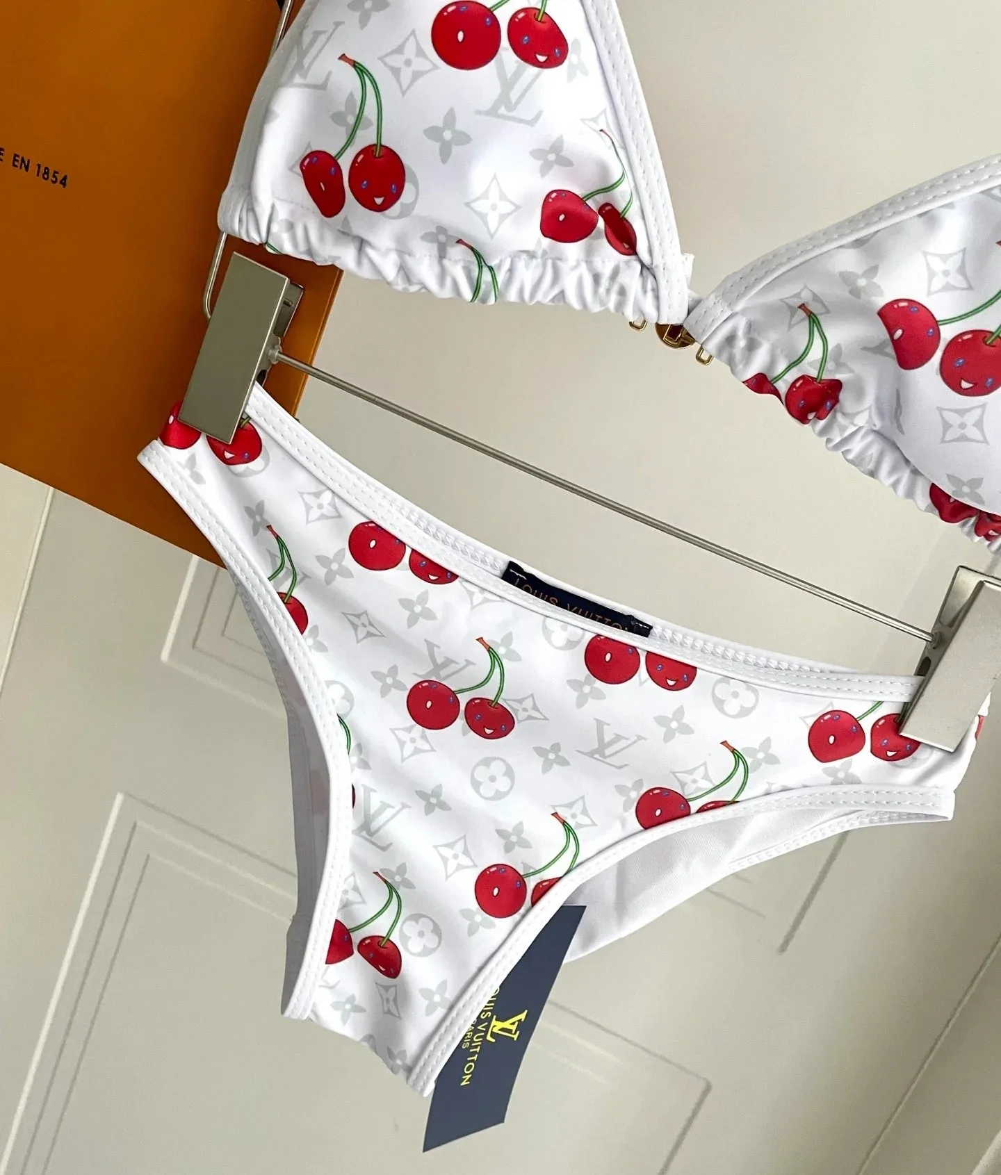 Louis Vuitton LV x TM Cherry Bikini White Monogram Cerises - Image 6