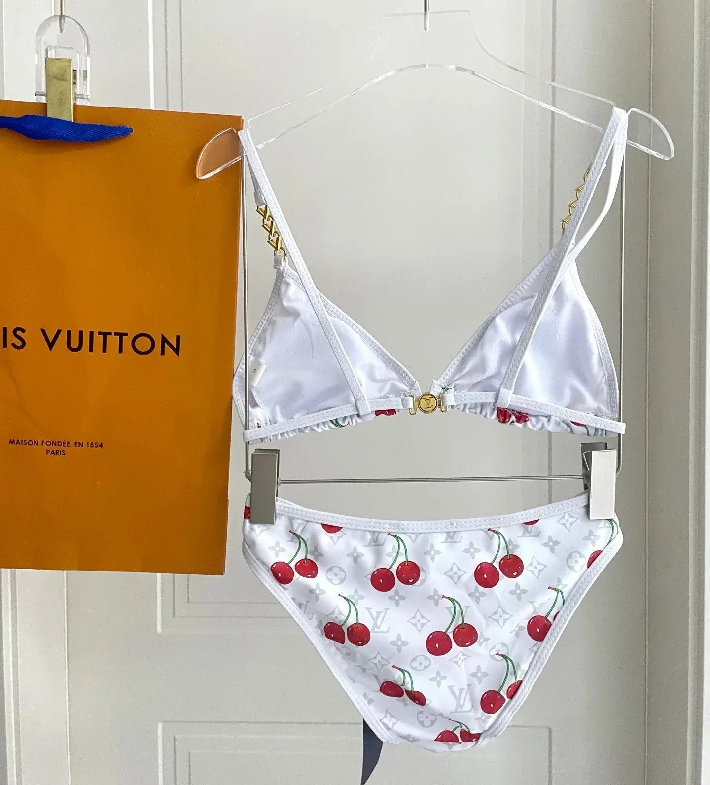Louis Vuitton LV x TM Cherry Bikini White Monogram Cerises - Image 5