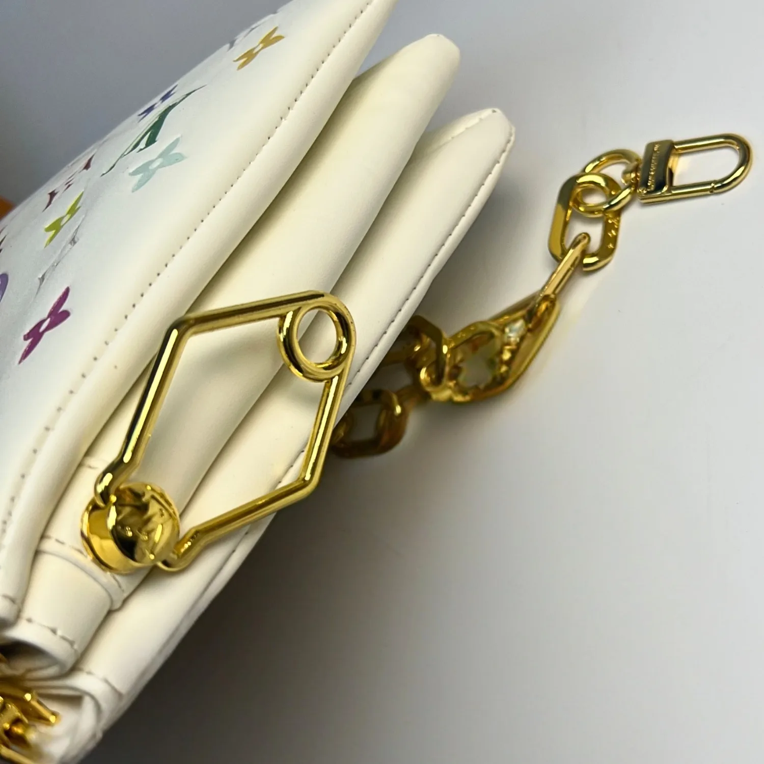 Louis Vuitton LV x TM Coussin PM Shoulder Bag / Multicolored Gold Hardware - Image 9
