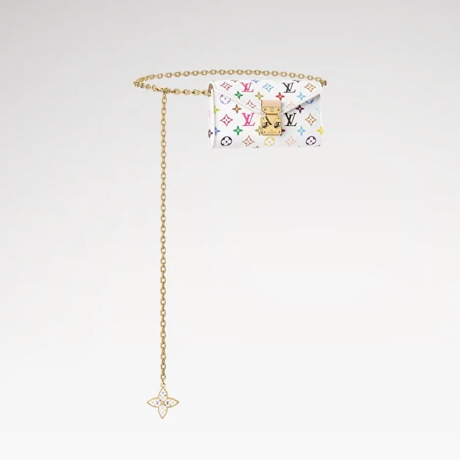 Louis Vuitton LV x TM Pouch Metis Belt / White Gold Hardware - Image 4
