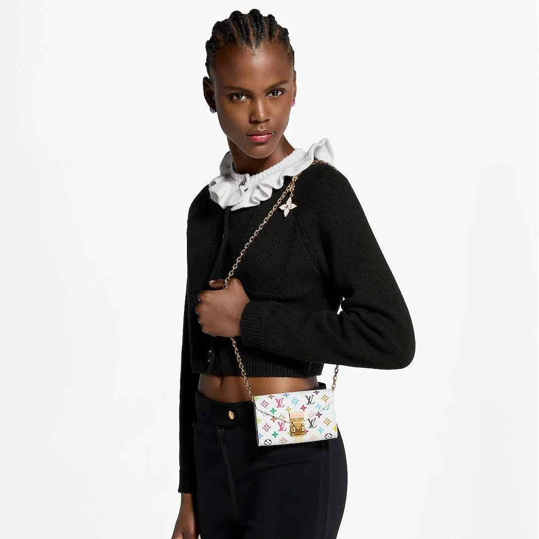 Alternative view of Louis Vuitton LV x TM Pouch Metis Belt / White Gold Hardware