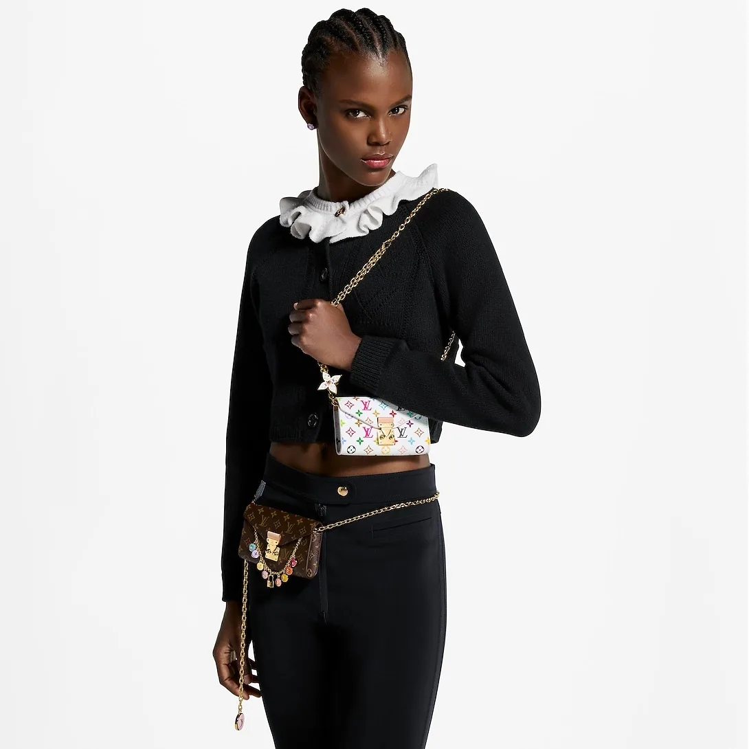 Louis Vuitton LV x TM Pouch Metis Belt / White Gold Hardware - Image 3