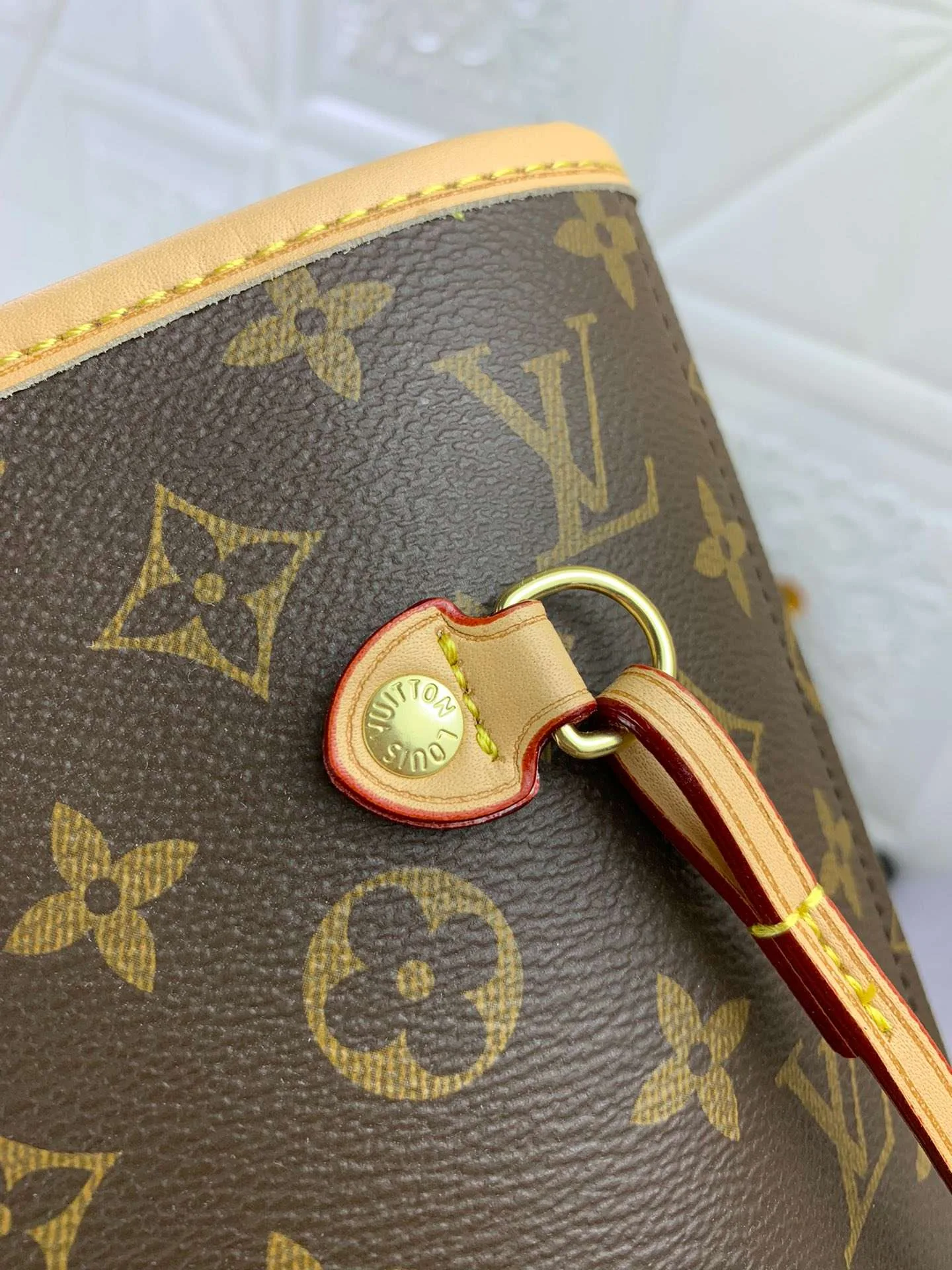 Louis Vuitton LV x YK Neverfull MM Tote Bag / Brown Monogram Gold Hardware - Image 8