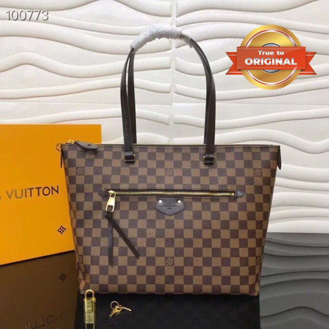 Alternative view of Louis Vuitton Lena MM Brown / LV