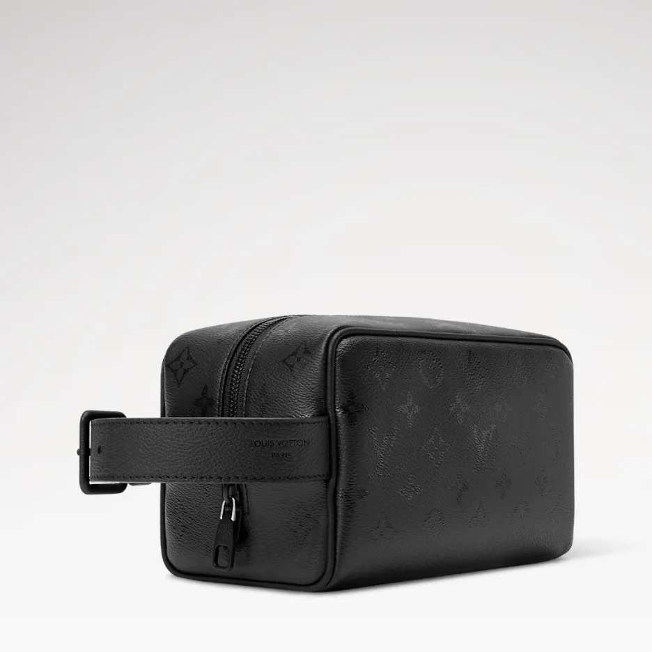 Louis Vuitton Locker Dopp Kit / Black Monogram Midnight Black Hardware - Image 4