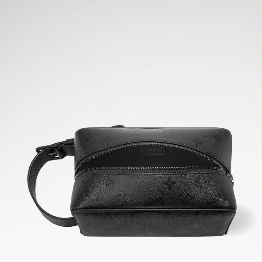 Louis Vuitton Locker Dopp Kit / Black Monogram Midnight Black Hardware - Image 5
