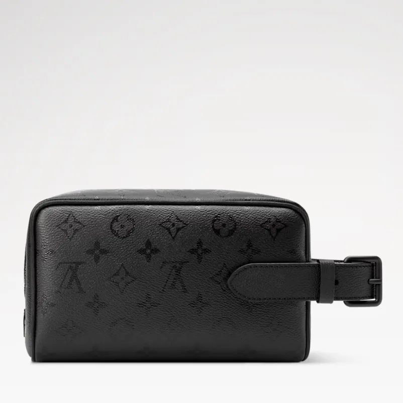 Louis Vuitton Locker Dopp Kit / Black Monogram Midnight Black Hardware - Image 3