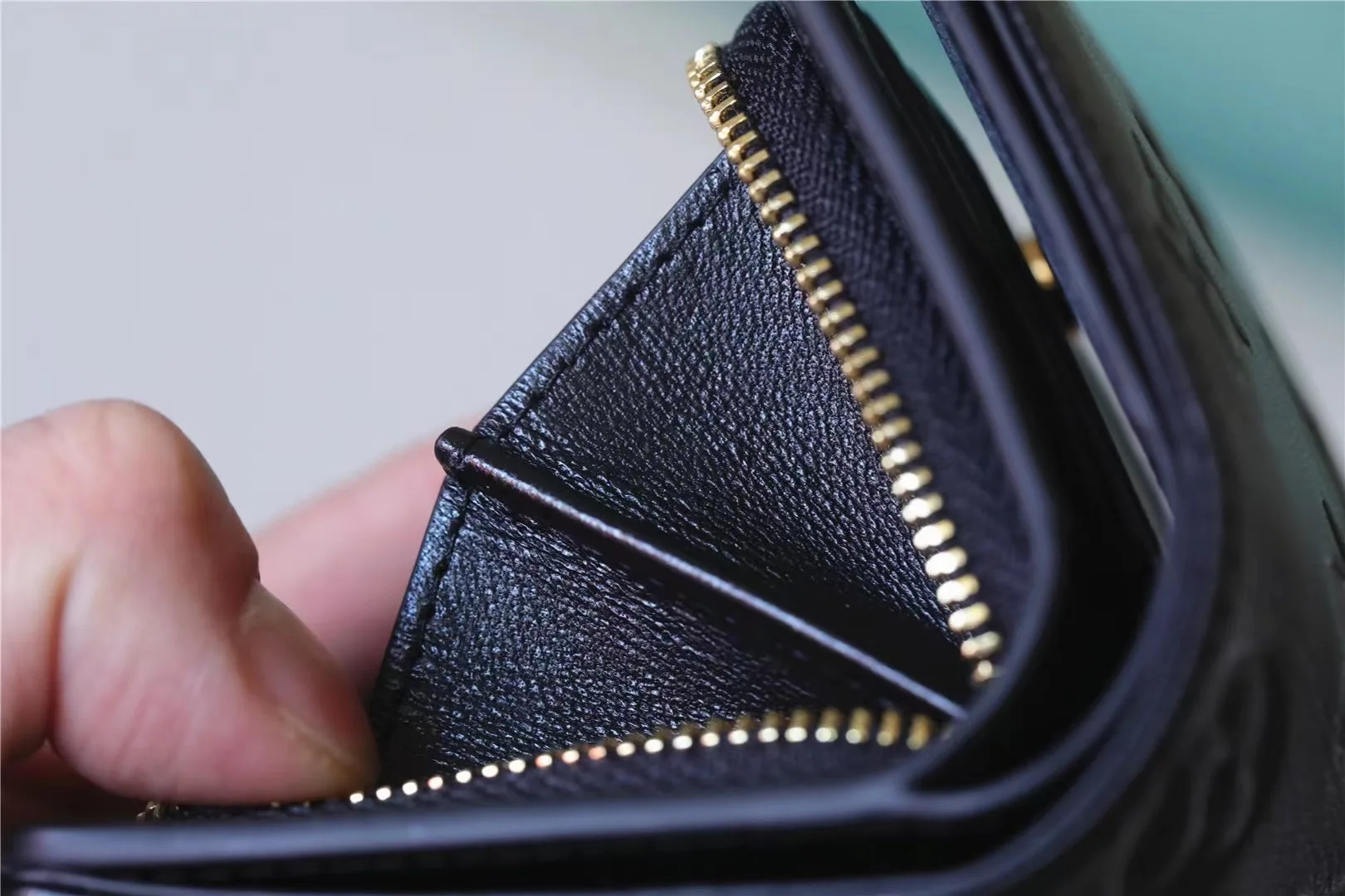 Louis Vuitton Wallet Monogram Embossed Light Brown / - Image 9