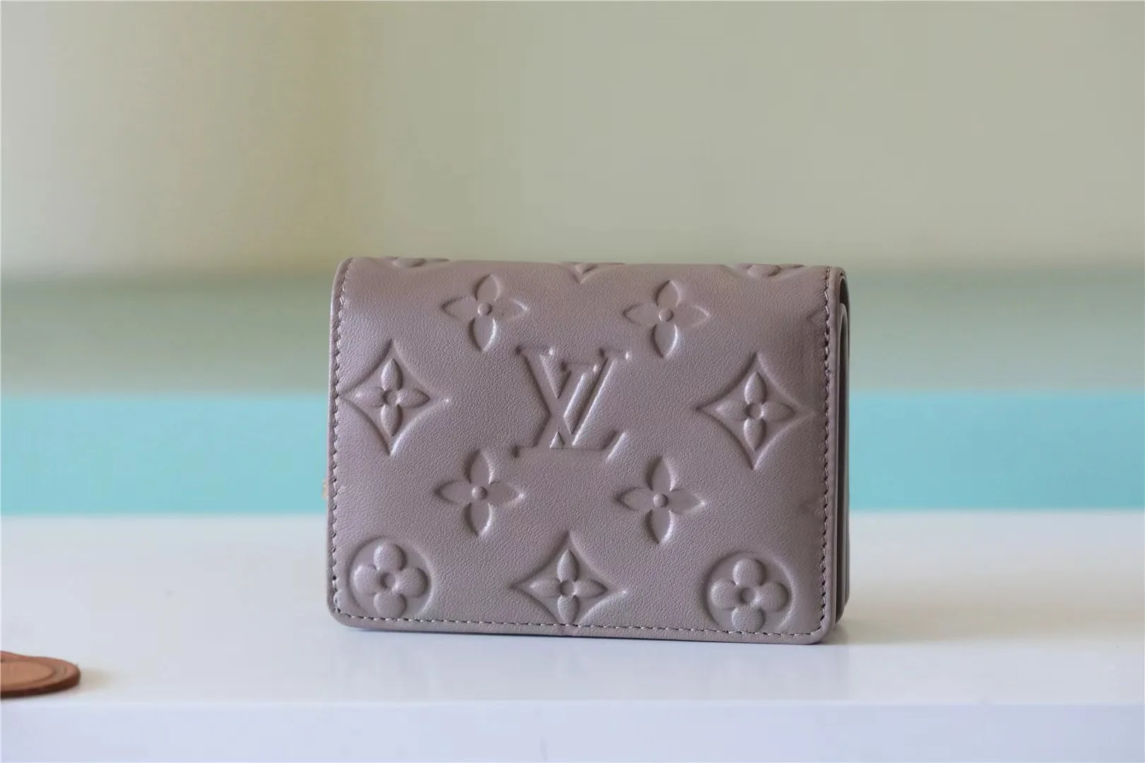 Alternative view of Louis Vuitton Lou Wallet / Monogram Embossed Light Brown Gold Hardware
