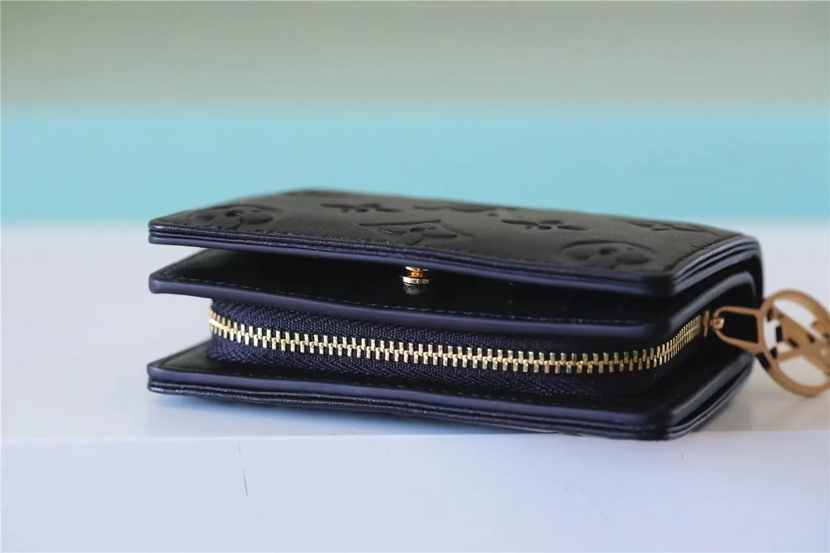 Louis Vuitton Wallet Monogram Embossed Light Brown / - Image 3