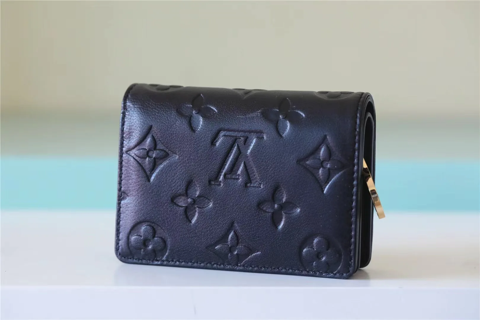 Louis Vuitton Wallet Monogram Embossed Light Brown / - Image 2