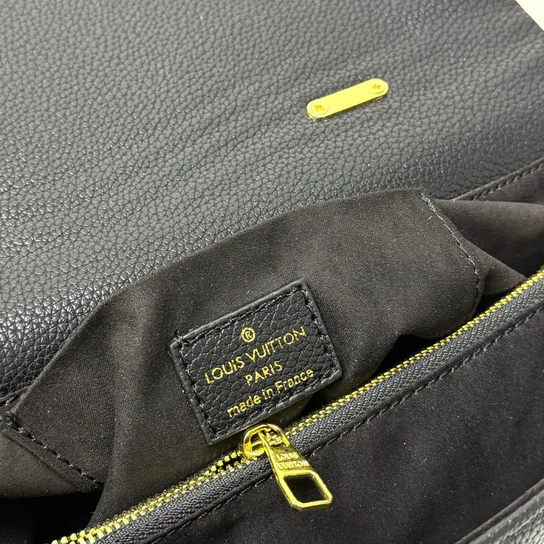 Louis Vuitton Madeleine MM Monogram Empreinte Black / Beige - Image 4
