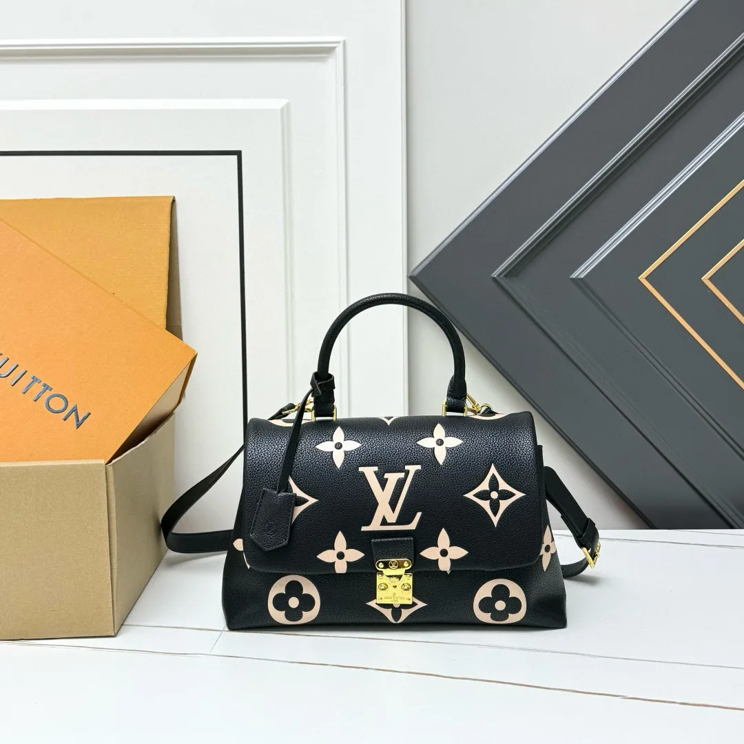 Louis Vuitton Madeleine MM Monogram Empreinte Black / Beige - Image 3