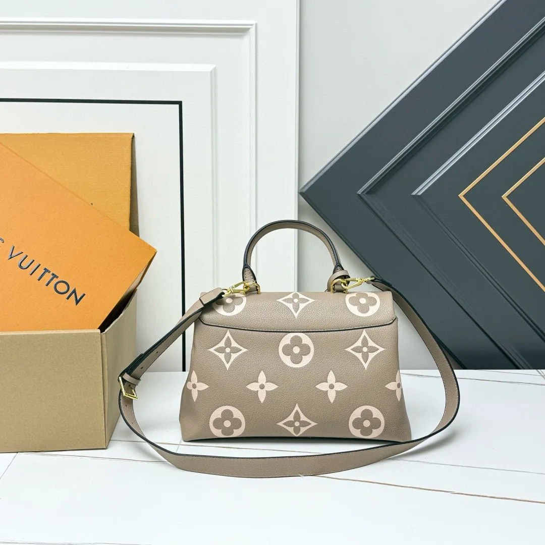 Louis Vuitton Madeleine MM Monogram Empreinte Dove Gray/ Creme Beige - Image 3