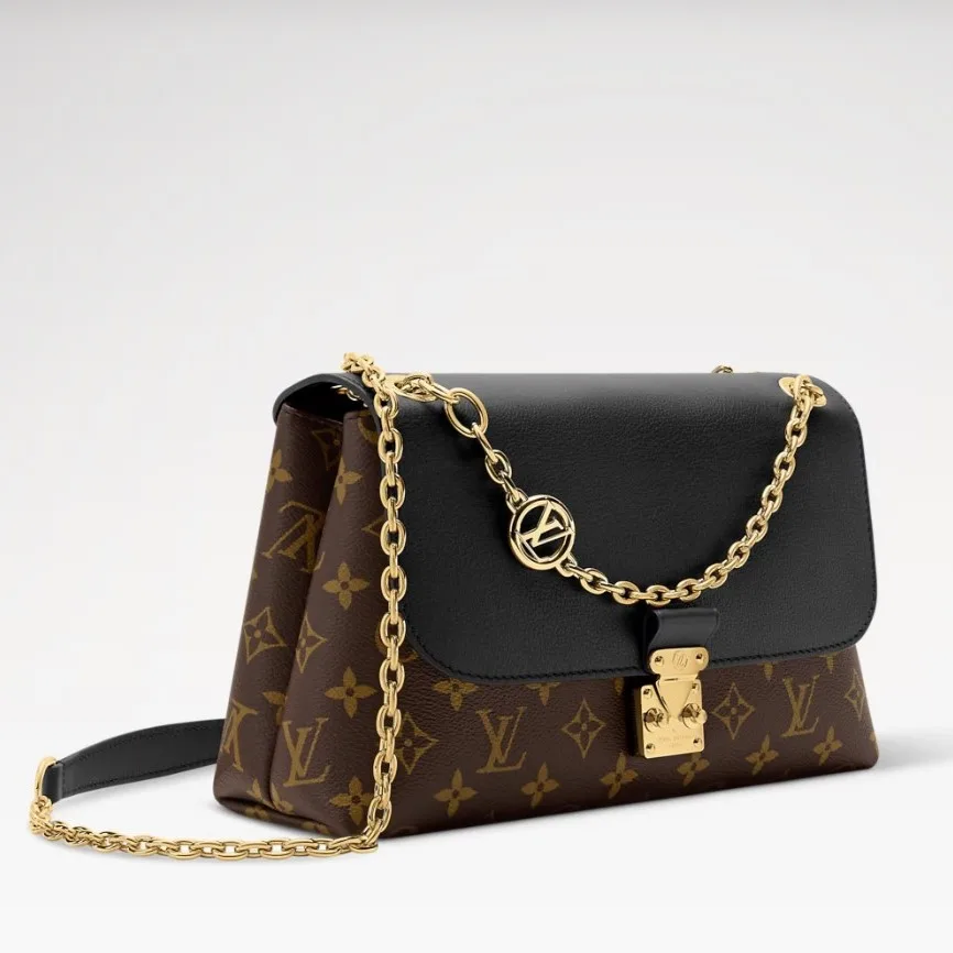 Alternative view of Louis Vuitton Madeleine PM Crossbody Bag / Black Monogram Gold Hardware