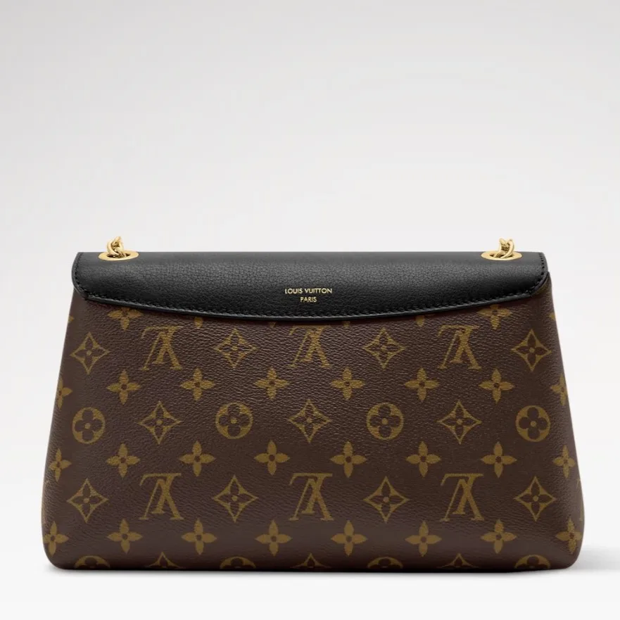Louis Vuitton Madeleine PM Crossbody Bag / Black Monogram Gold Hardware - Image 5