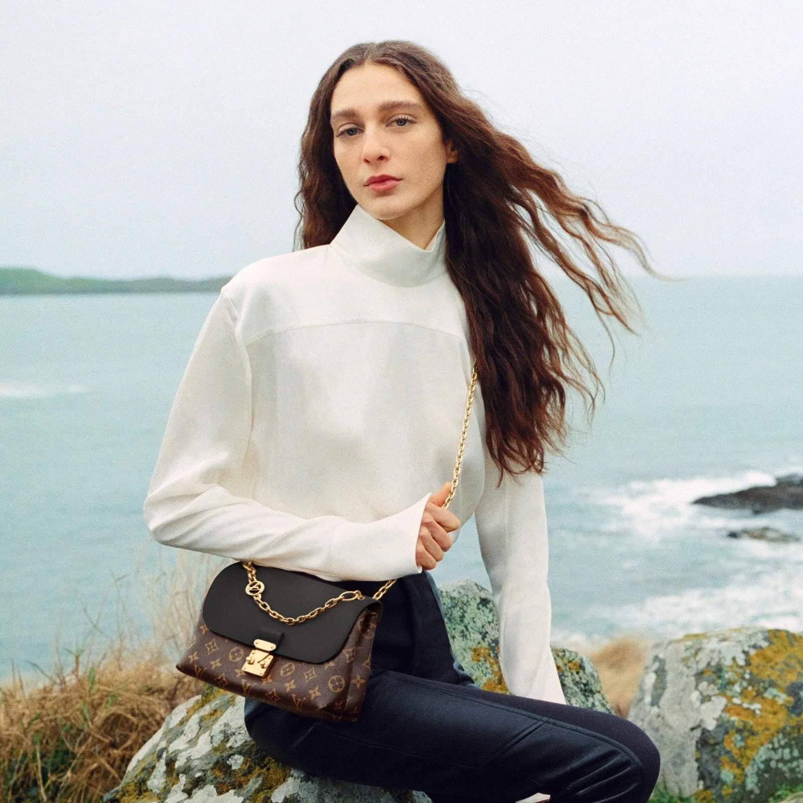 Alternative view of Louis Vuitton Madeleine BB Crossbody Bag / Black Monogram Gold Hardware