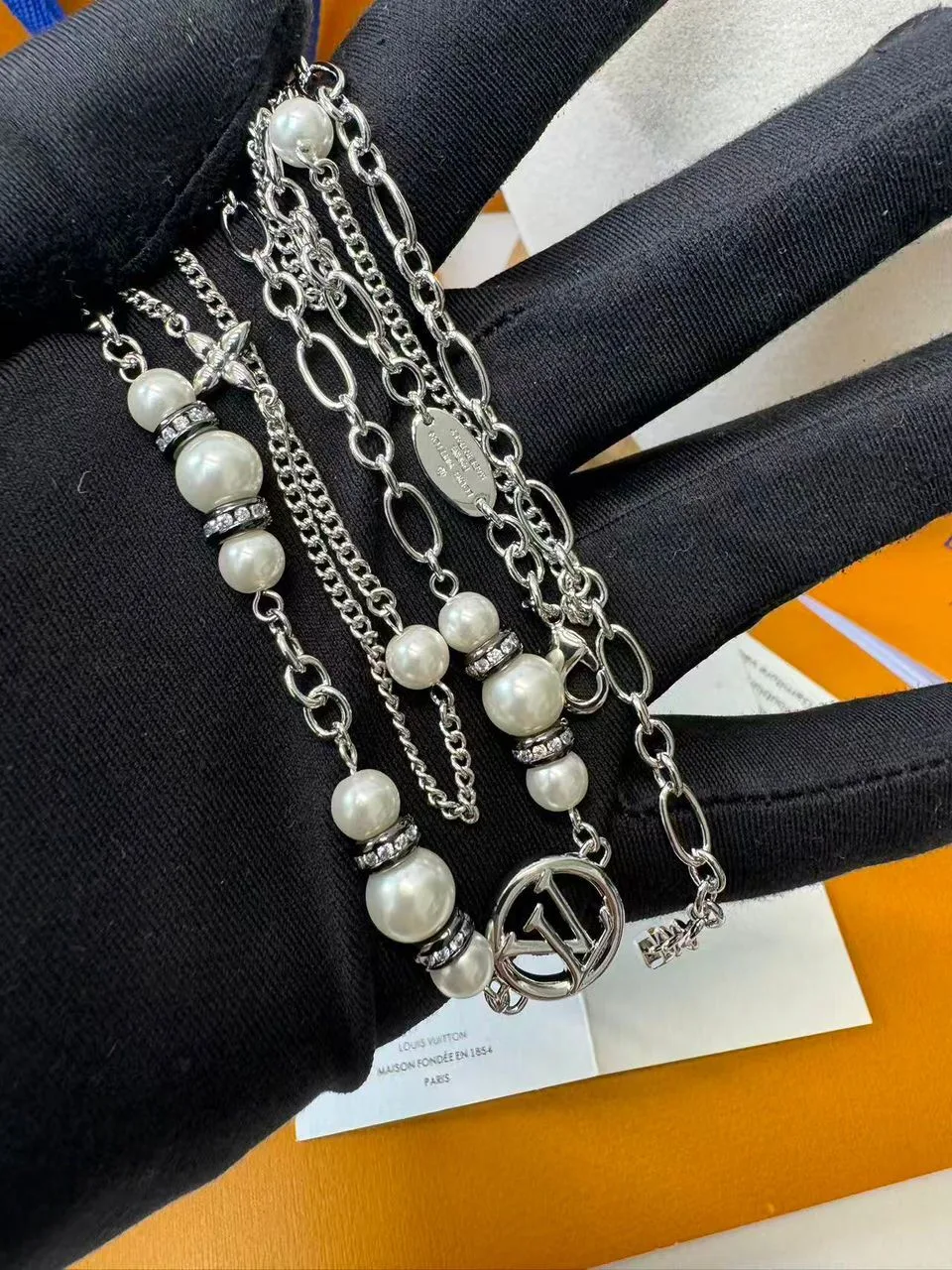 Louis Vuitton Midnight Pearl Necklace - Image 4